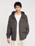 Hooded military parka