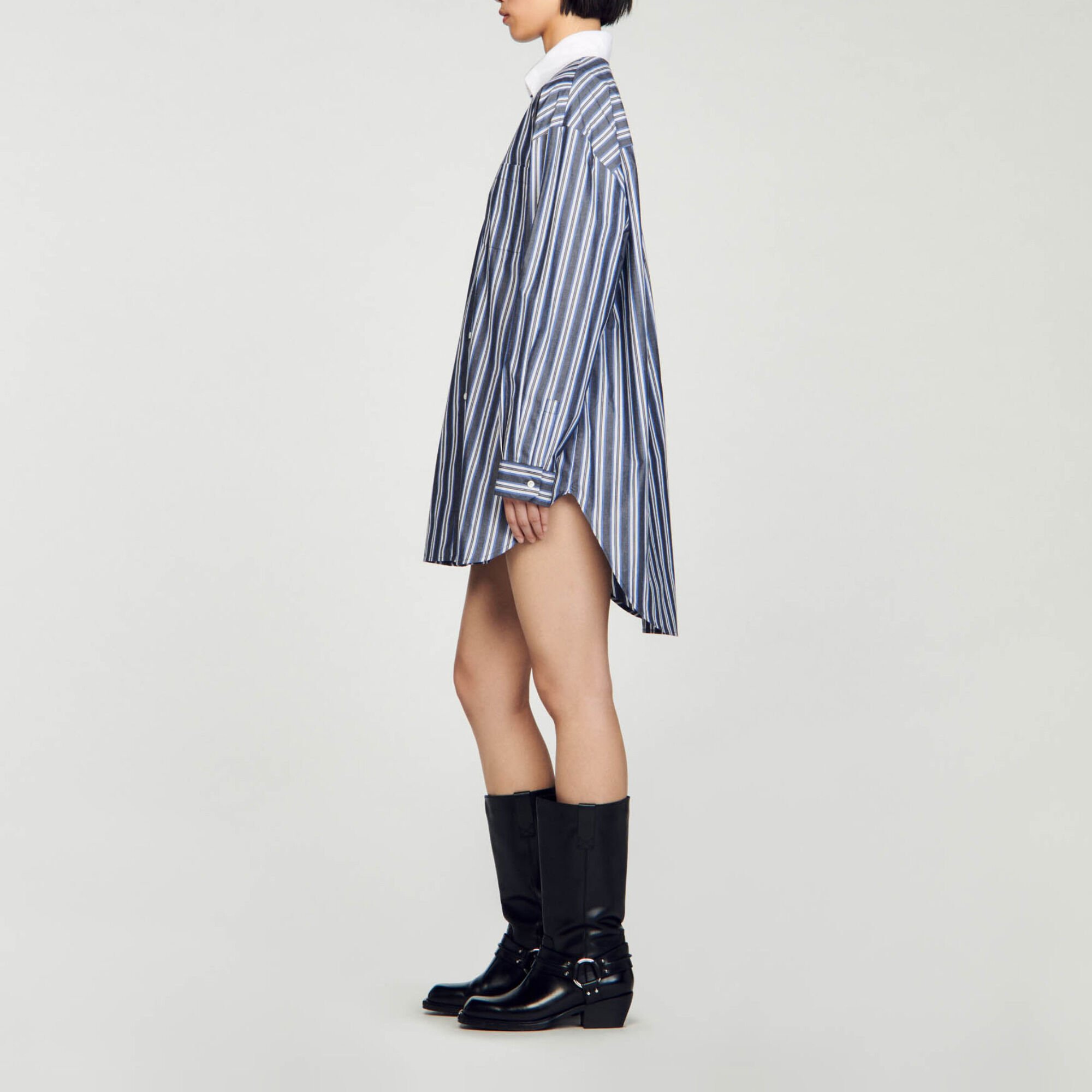 Oversized striped shirt
