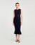 Knit midi dress with studs