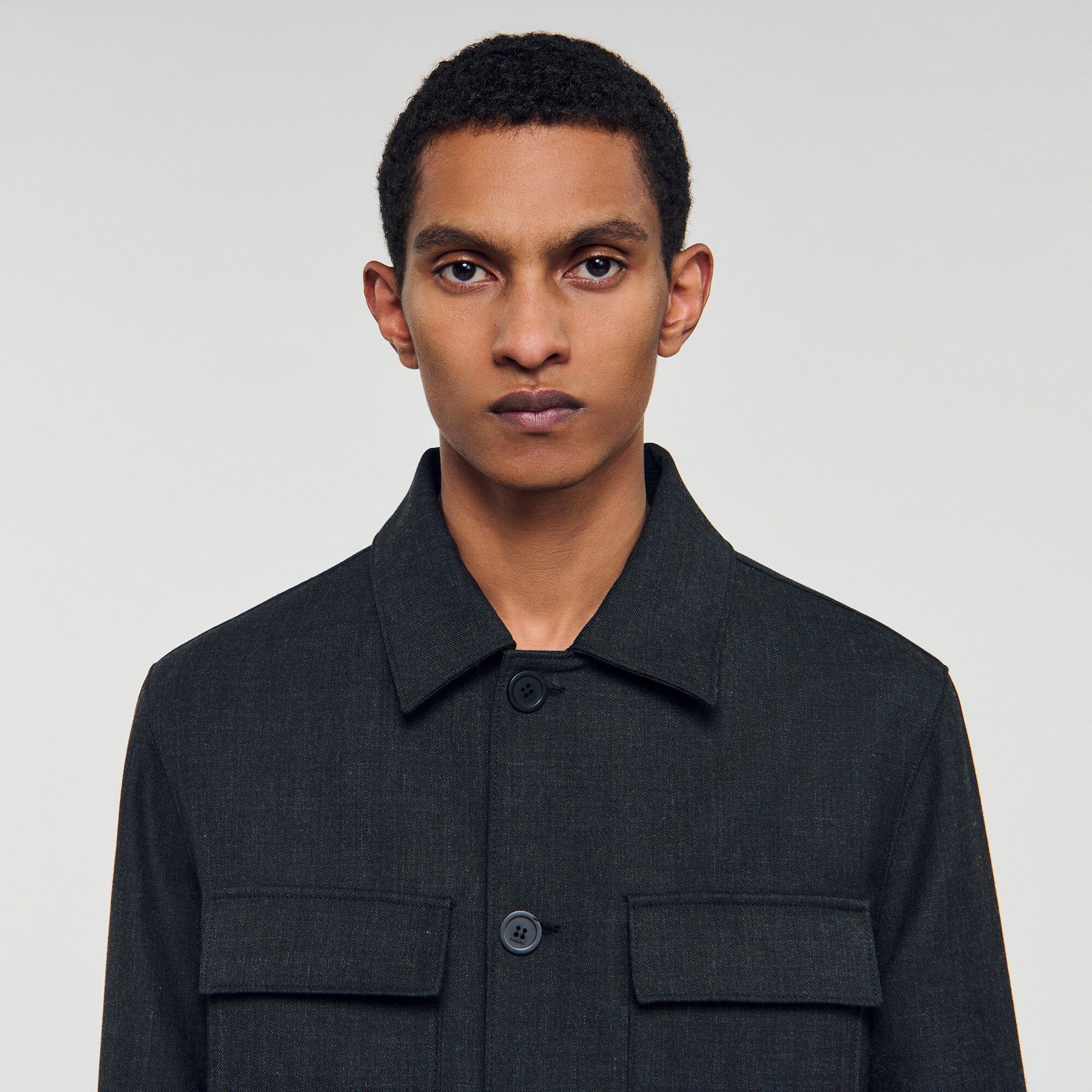 Wool overshirt
