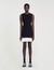 Cropped two-tone dress