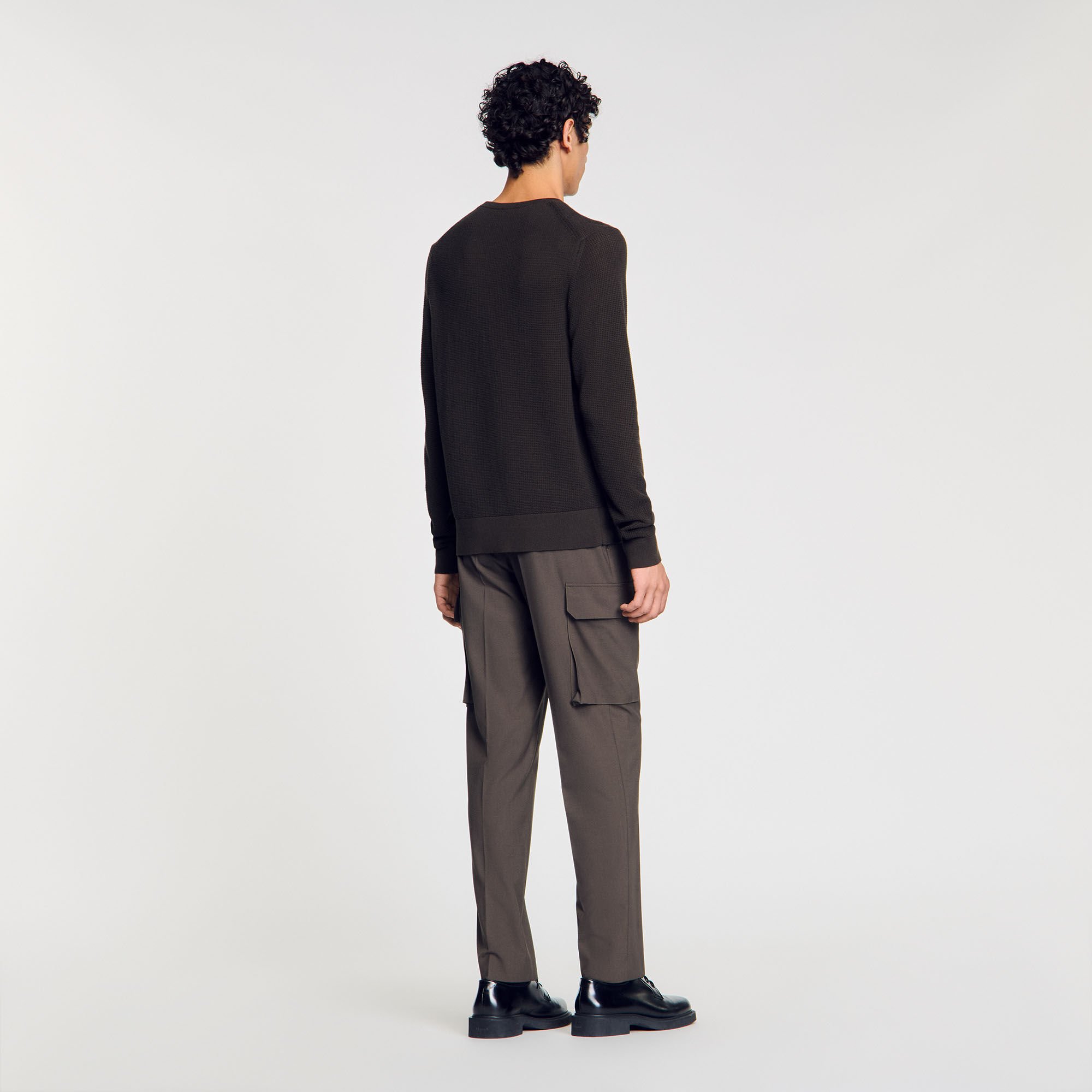 Textured knit sweater