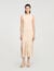 Fringed knit maxi dress