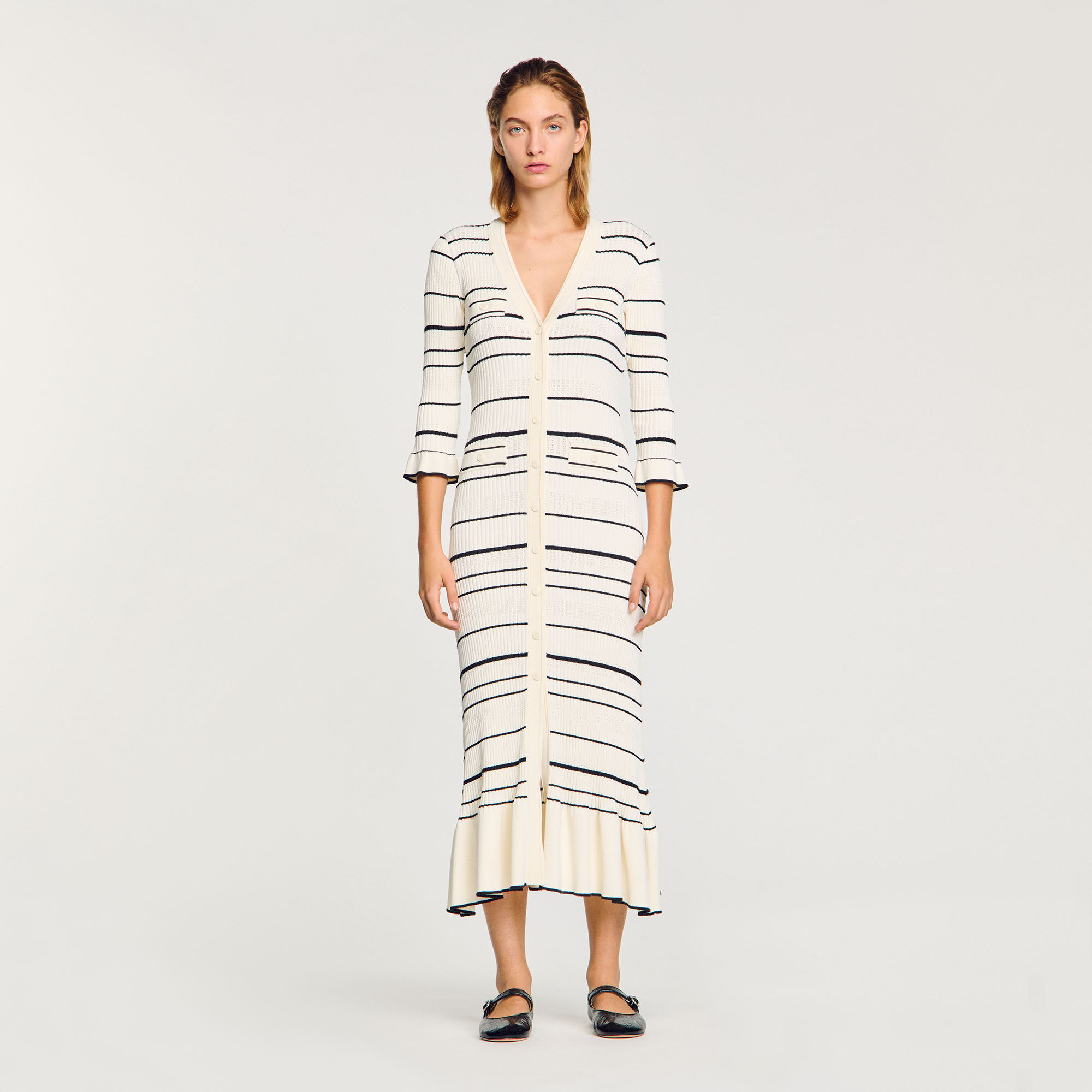 Sandro paris white dress outlet