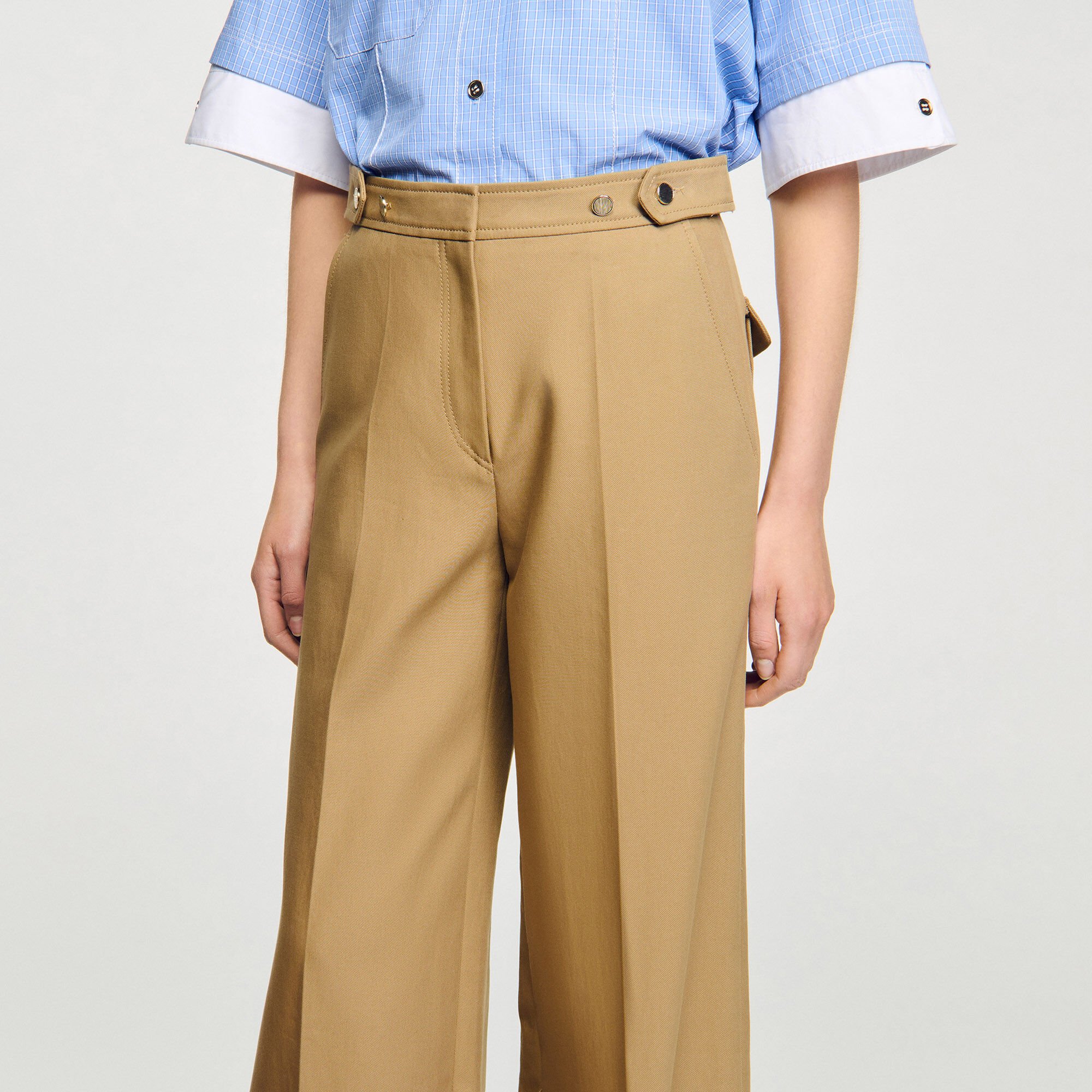 Cotton suit trousers