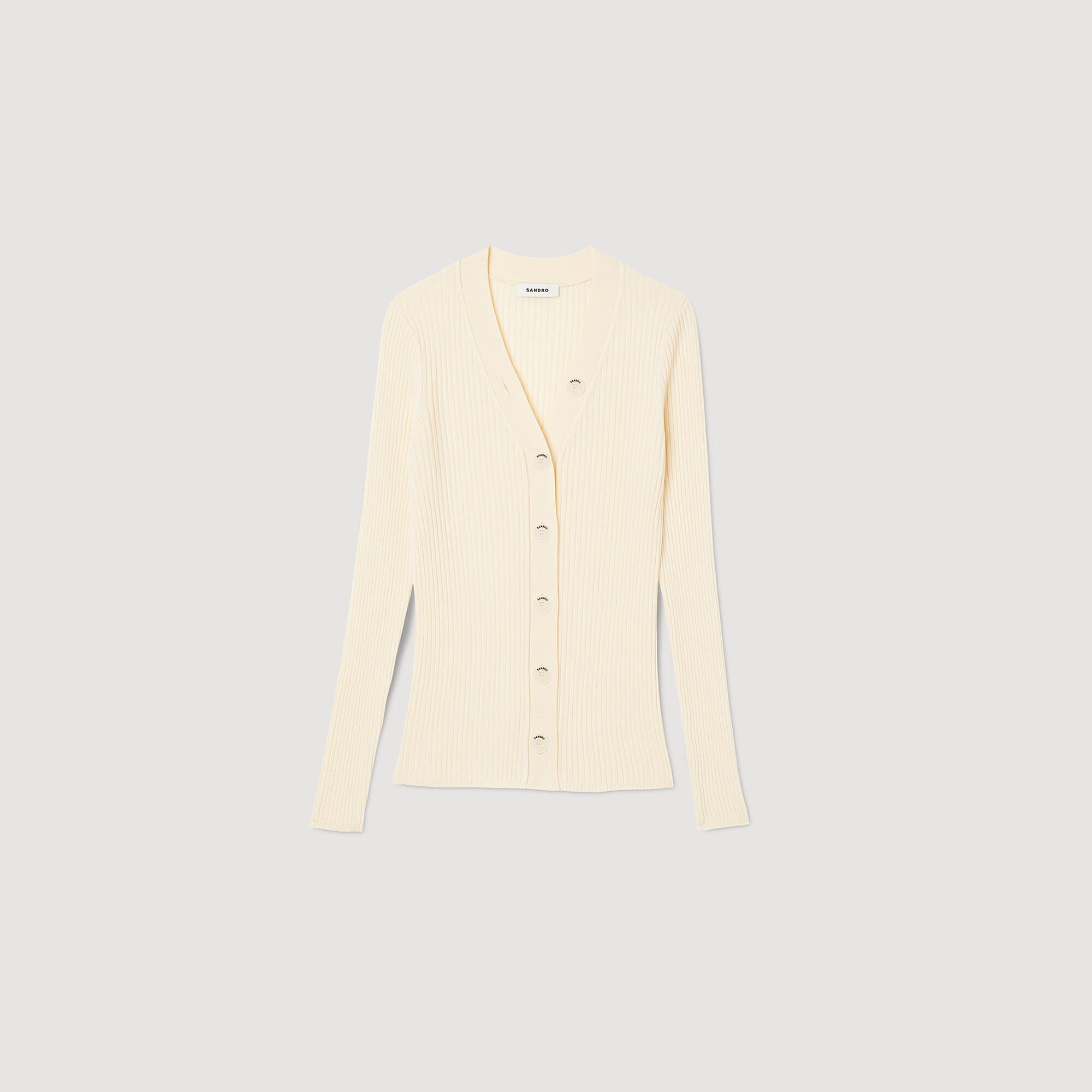 Cardigan in certified viscose