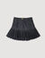 Mini denim ruffled skirt
