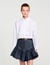 Cropped shirt with bow detail