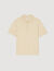 Knitted polo shirt with zip collar