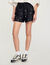 Rhinestone wide-leg shorts