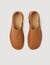 Grained leather slippers