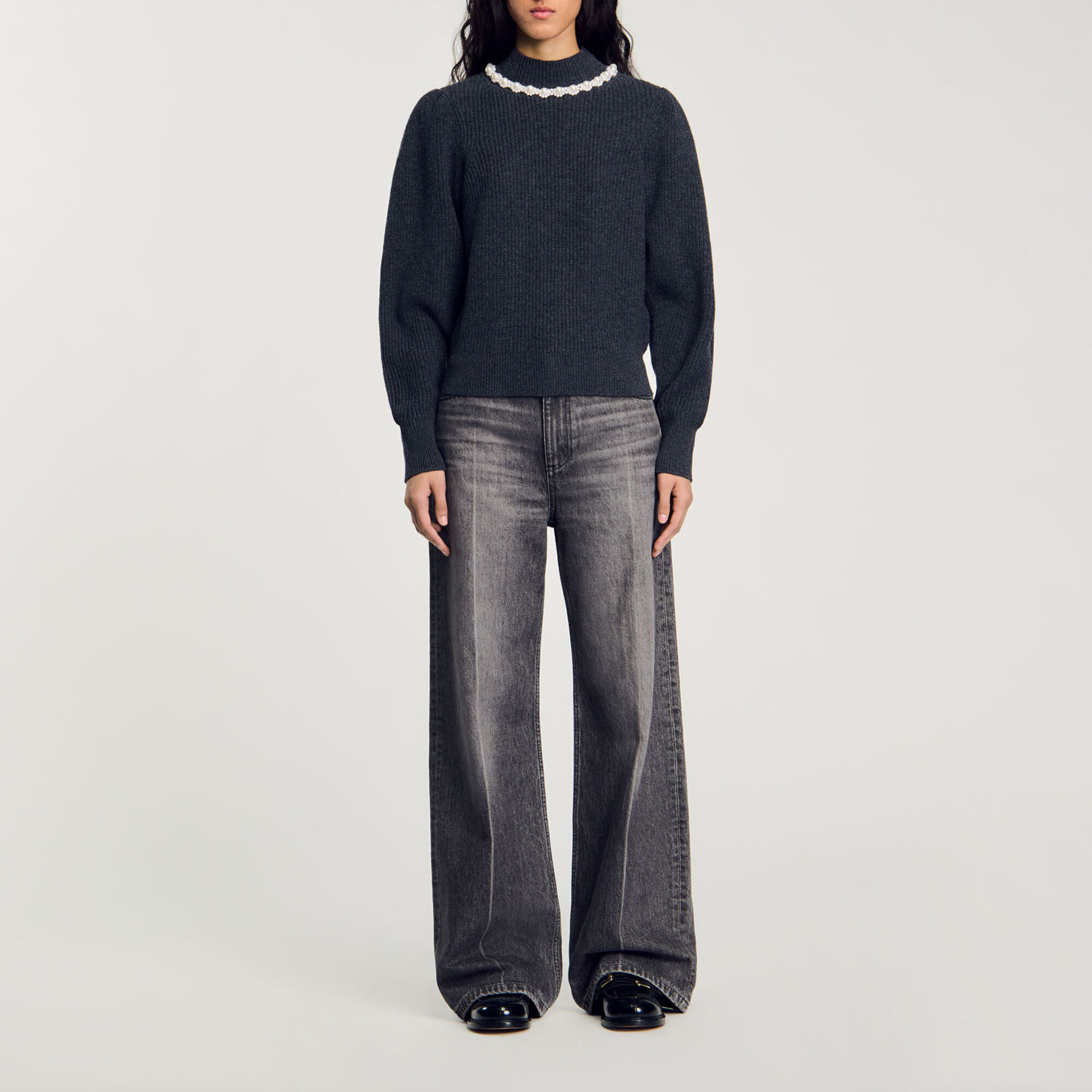 Ribbed Wool and Cashmere Sweater