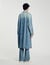 Long faded denim coat
