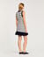Striped knit mini dress