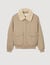 Shearling collar aviator jacket