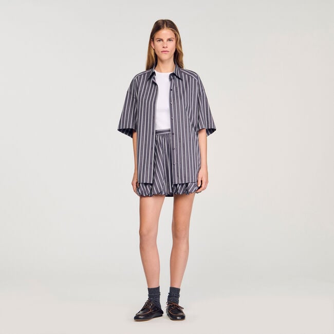 Oversized striped rhinestone