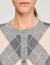 Argyle pattern cardigan