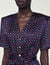 Printed satin romper