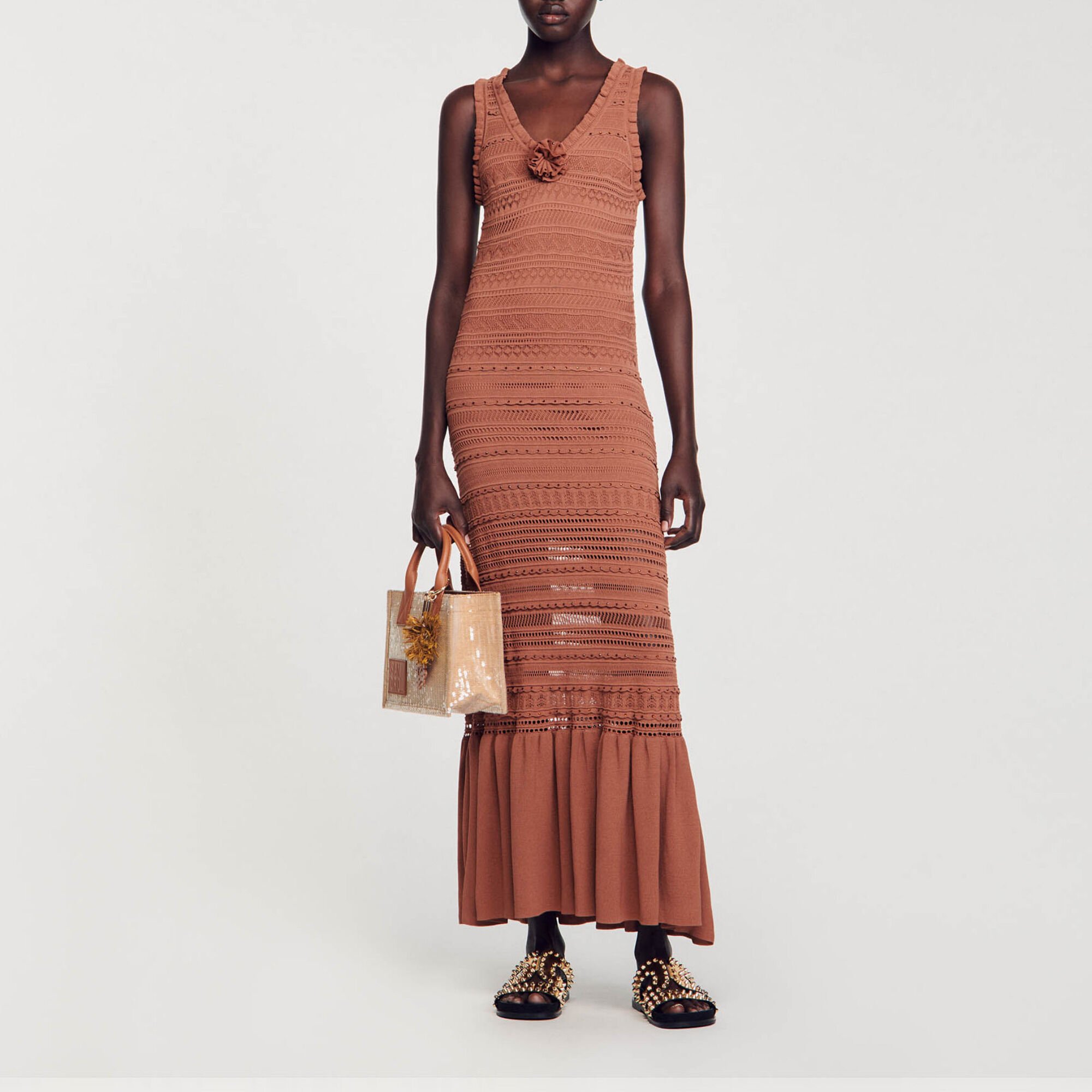Knit maxi dress