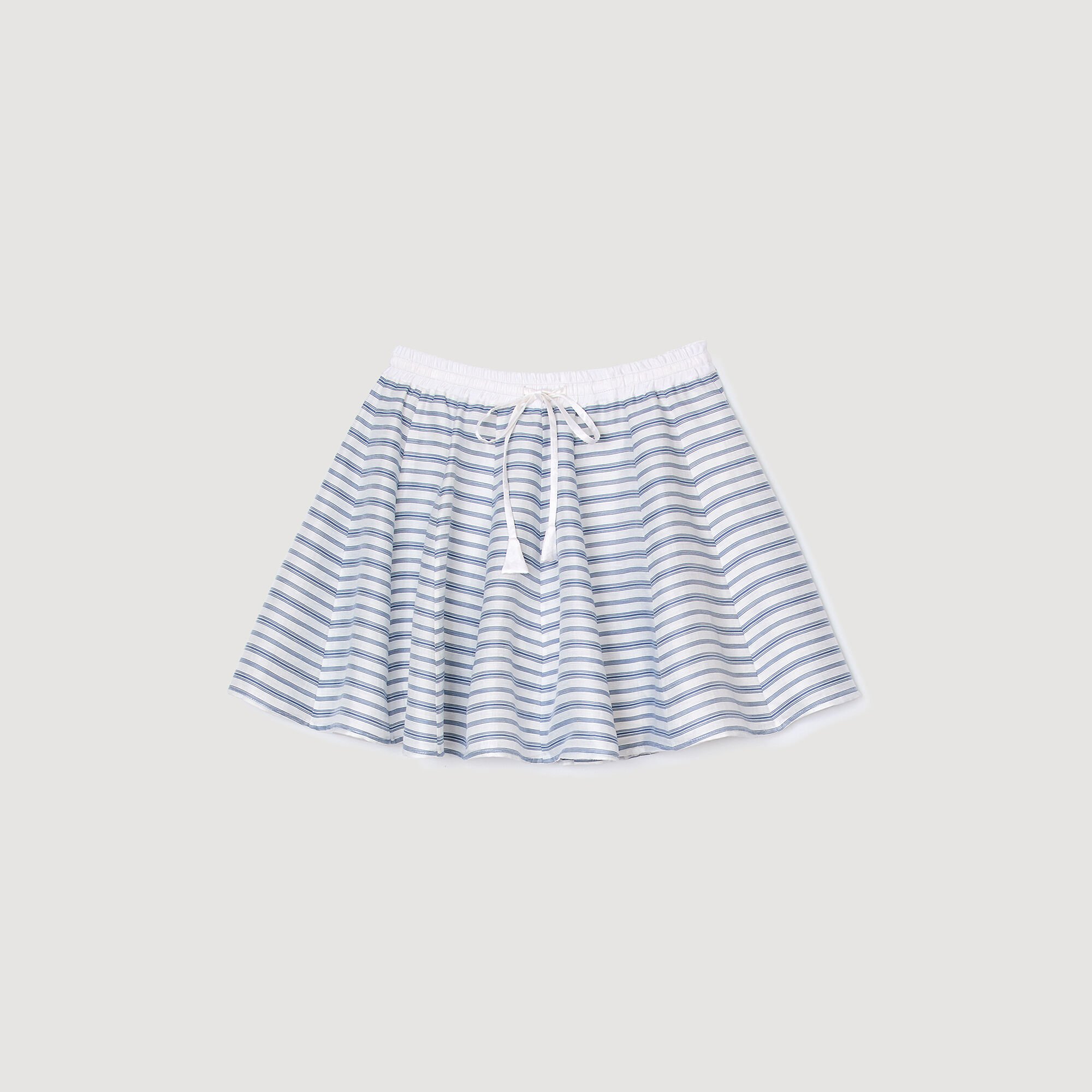 Spiral print skater skirt