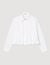 Pleated cropped shirt