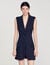 Mini pleated suit dress