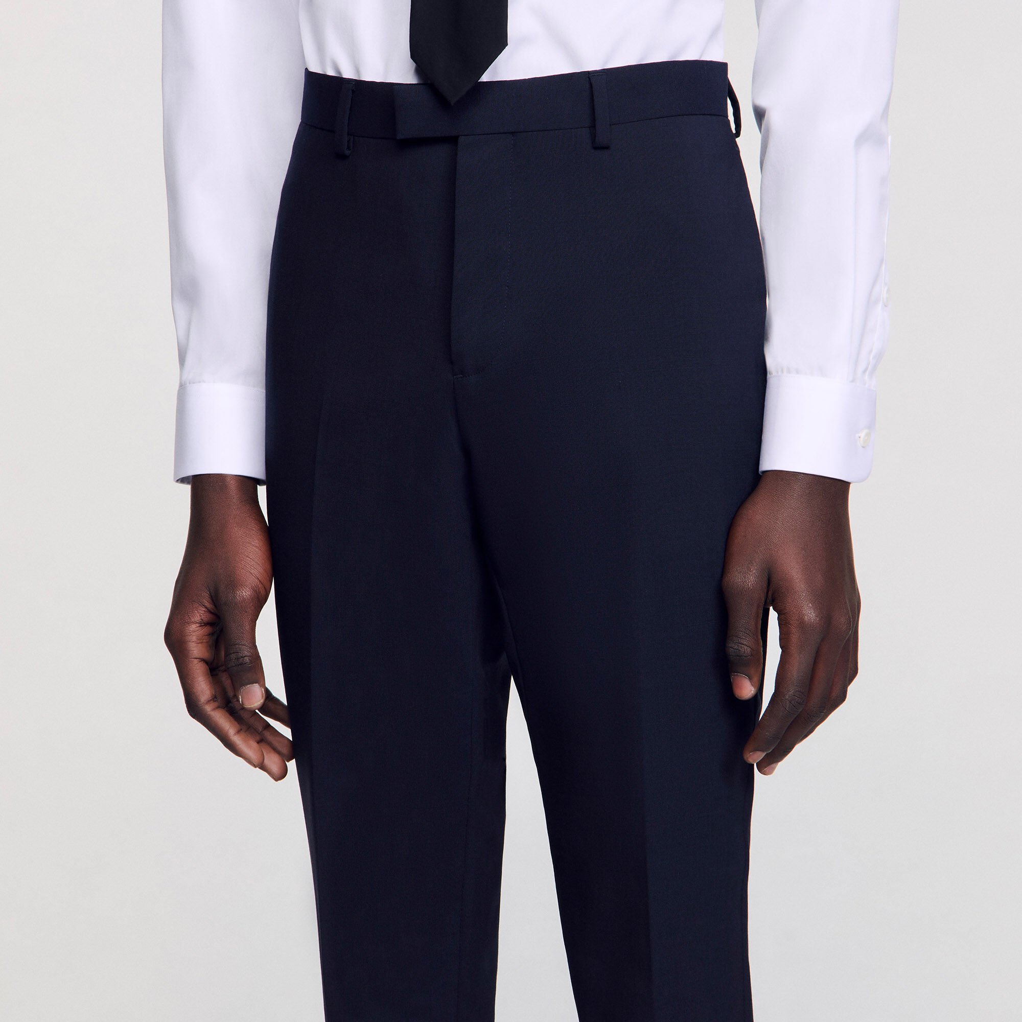 Classic wool suit pants