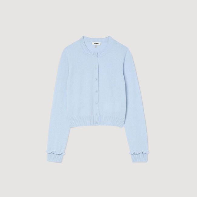 Ruffled cardigan