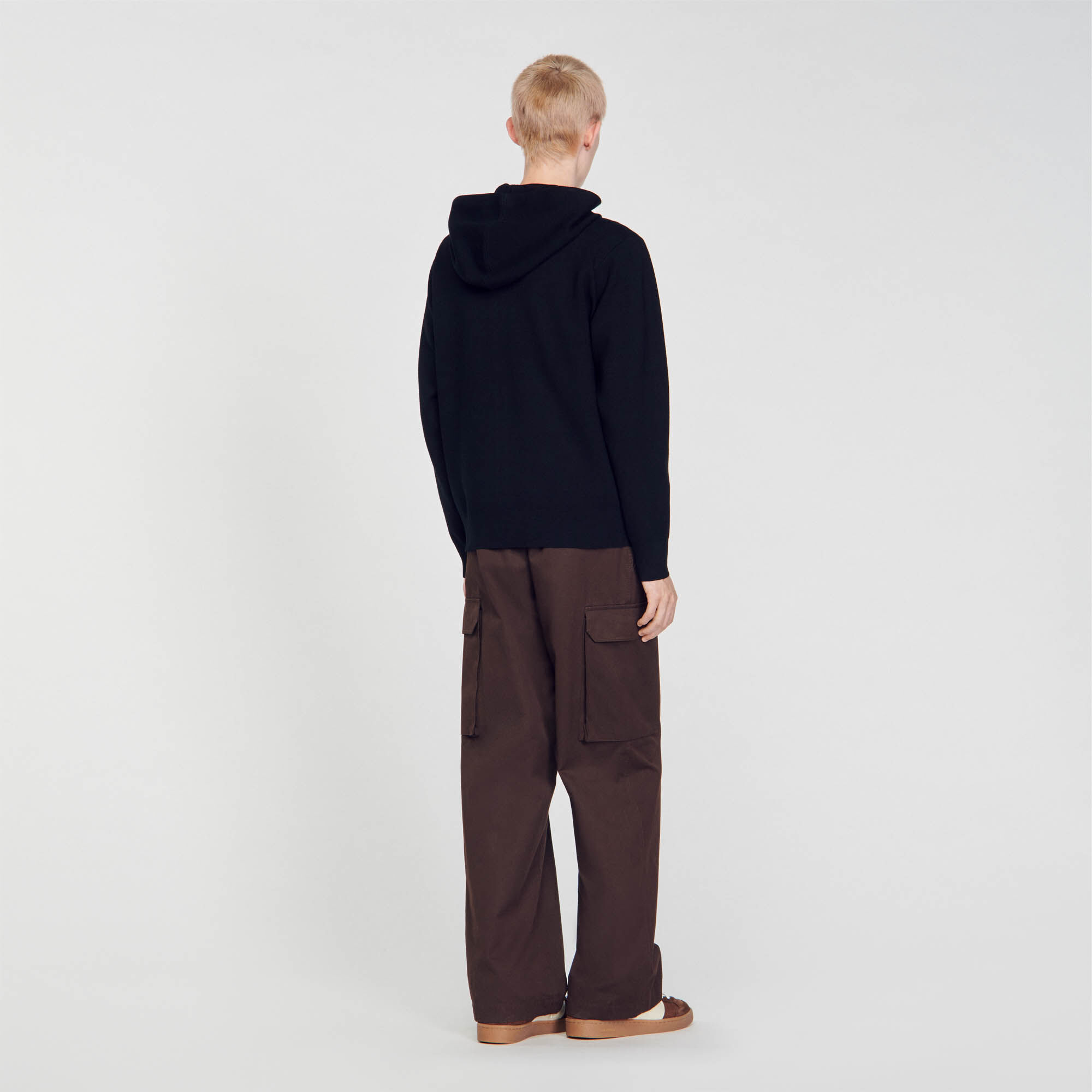 Hoodie black / gray for Men | Sandro Paris