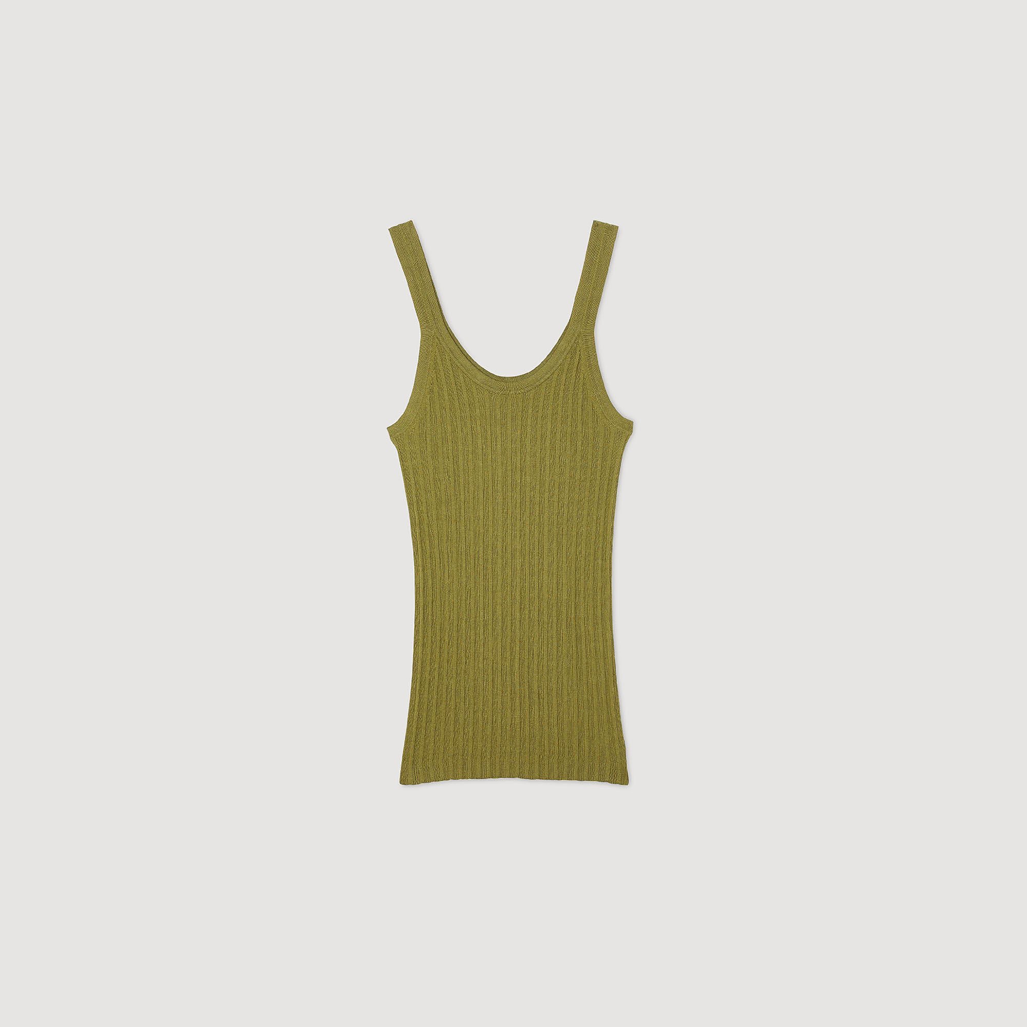 Ribbed vest top