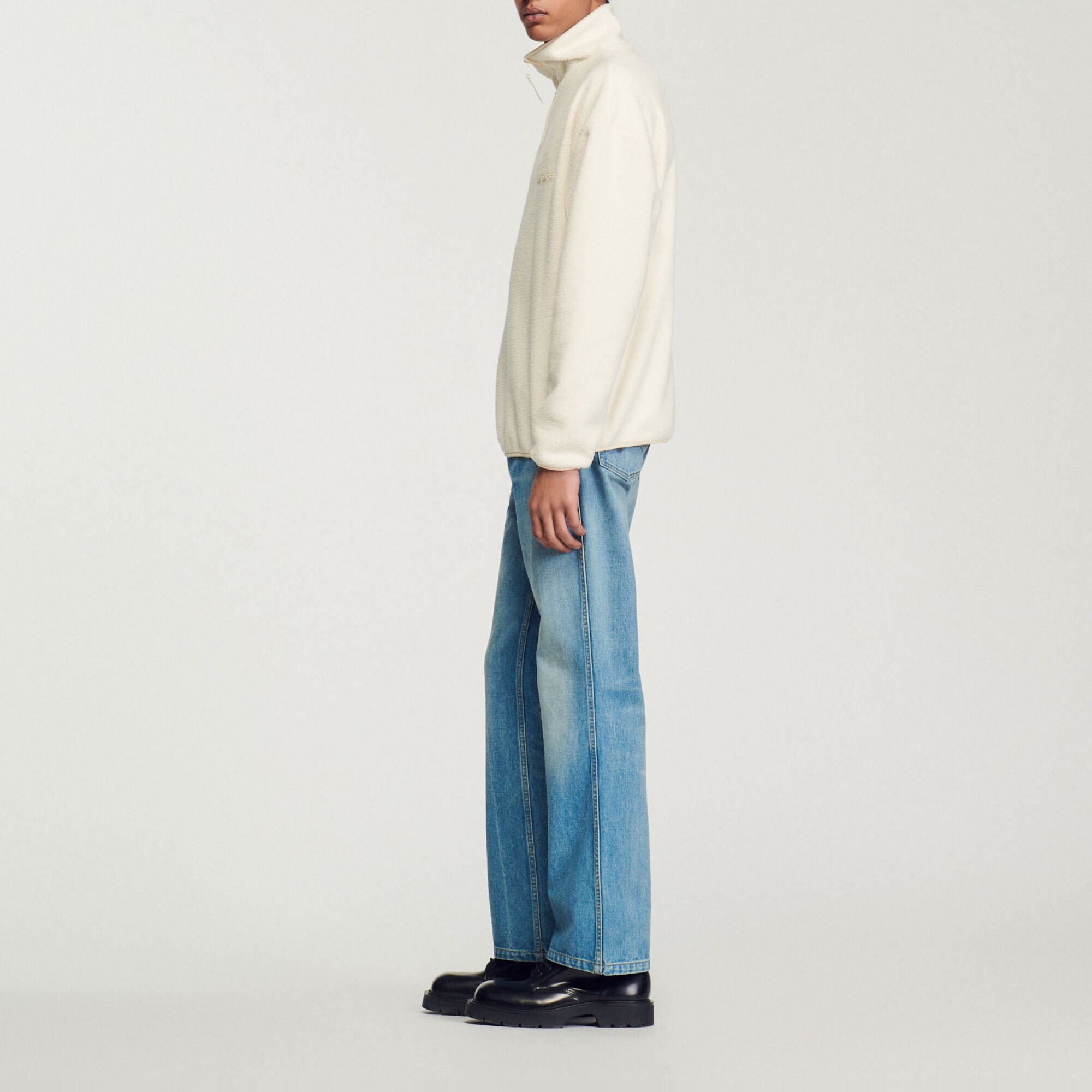 High-neck fleece