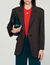 Suit jacket with small checks