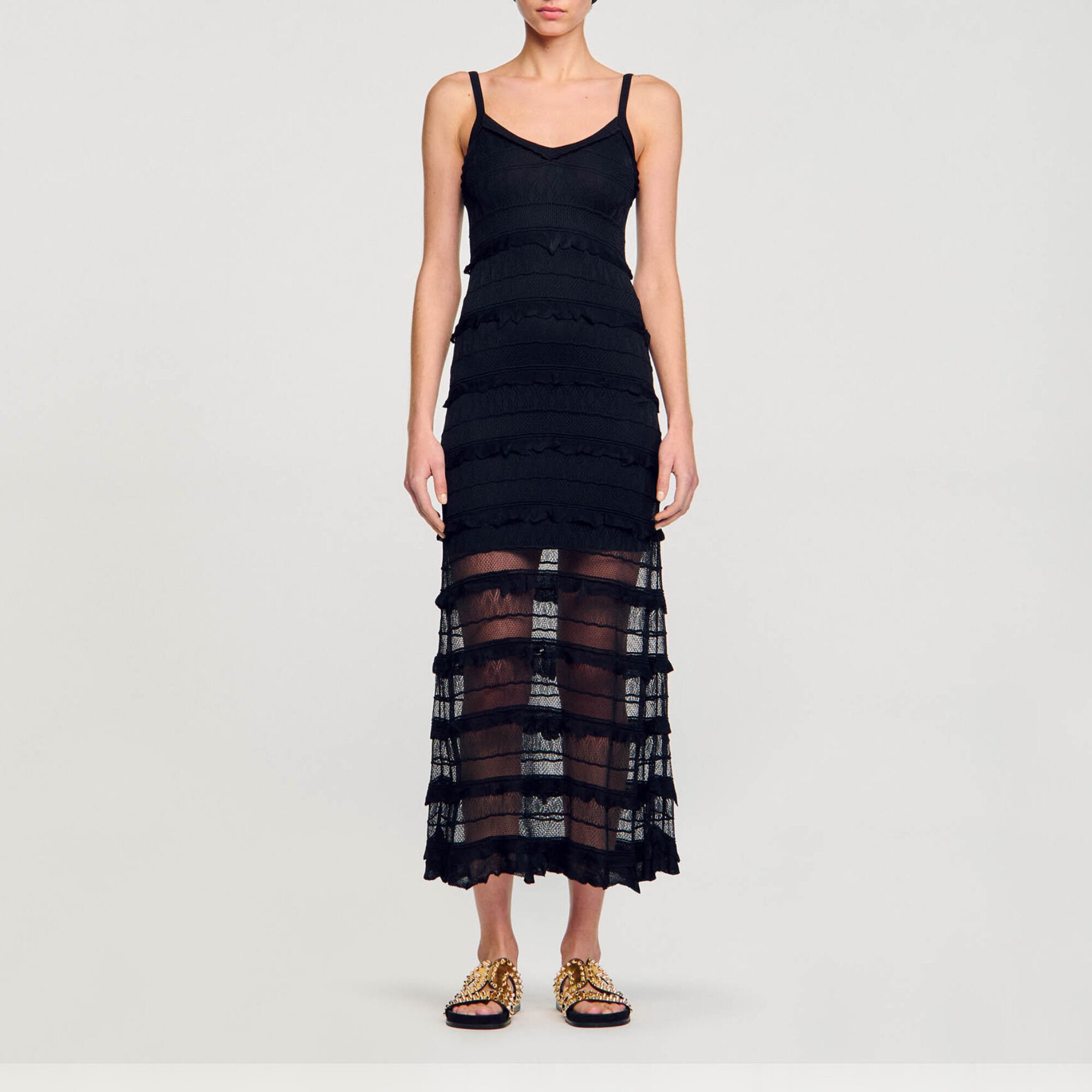 Knit maxi dress
