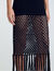 Fringed knit dress
