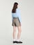 Herringbone shorts with rhinestones