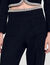 High-waisted tweed trousers