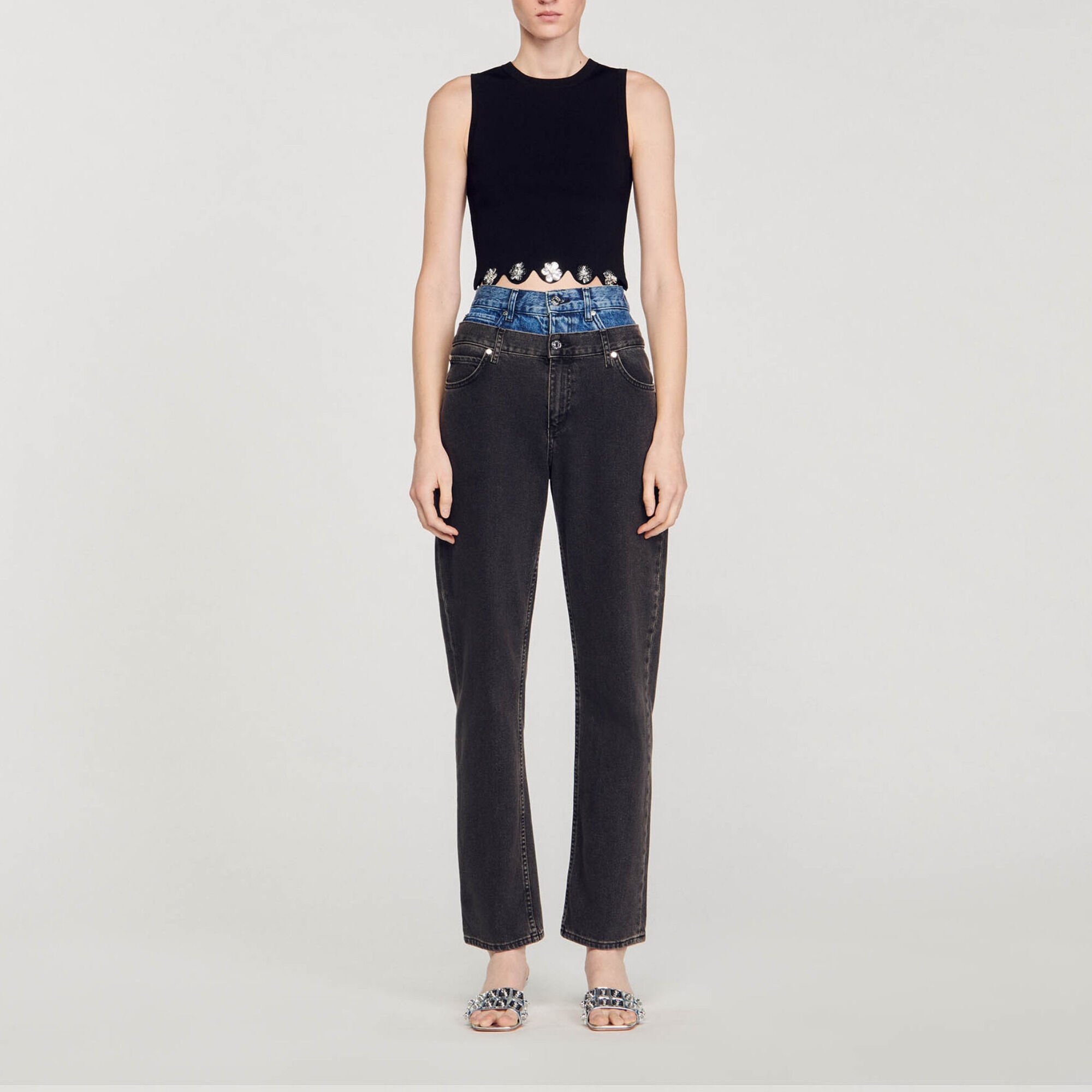 Knit crop top