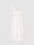 Lace trim maxi dress