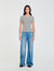 Stripy rhinestone T-shirt
