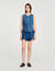 Rhinestone denim top
