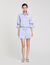 Striped shorts with flower detail