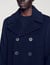 Straight-fit wool-blend coat