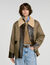 Two-tone shearling collar coat - Women | Sandro