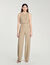 Straight-leg tweed trousers
