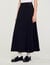 Curb chain buckle pleated skirt