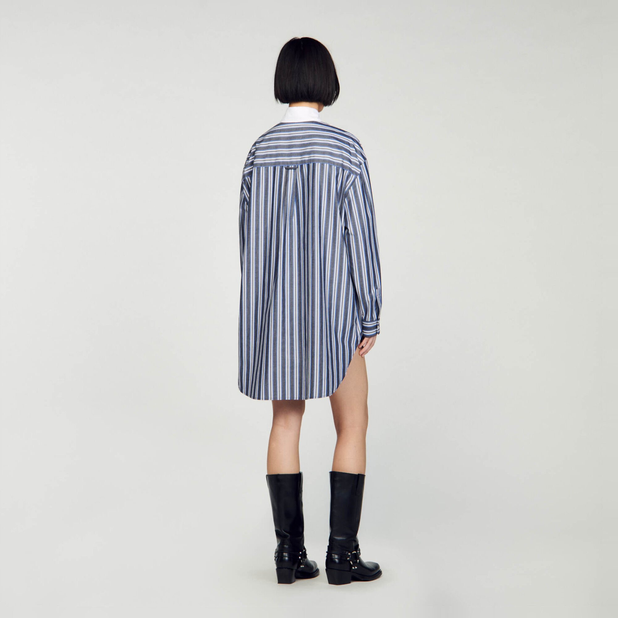 Oversized striped shirt