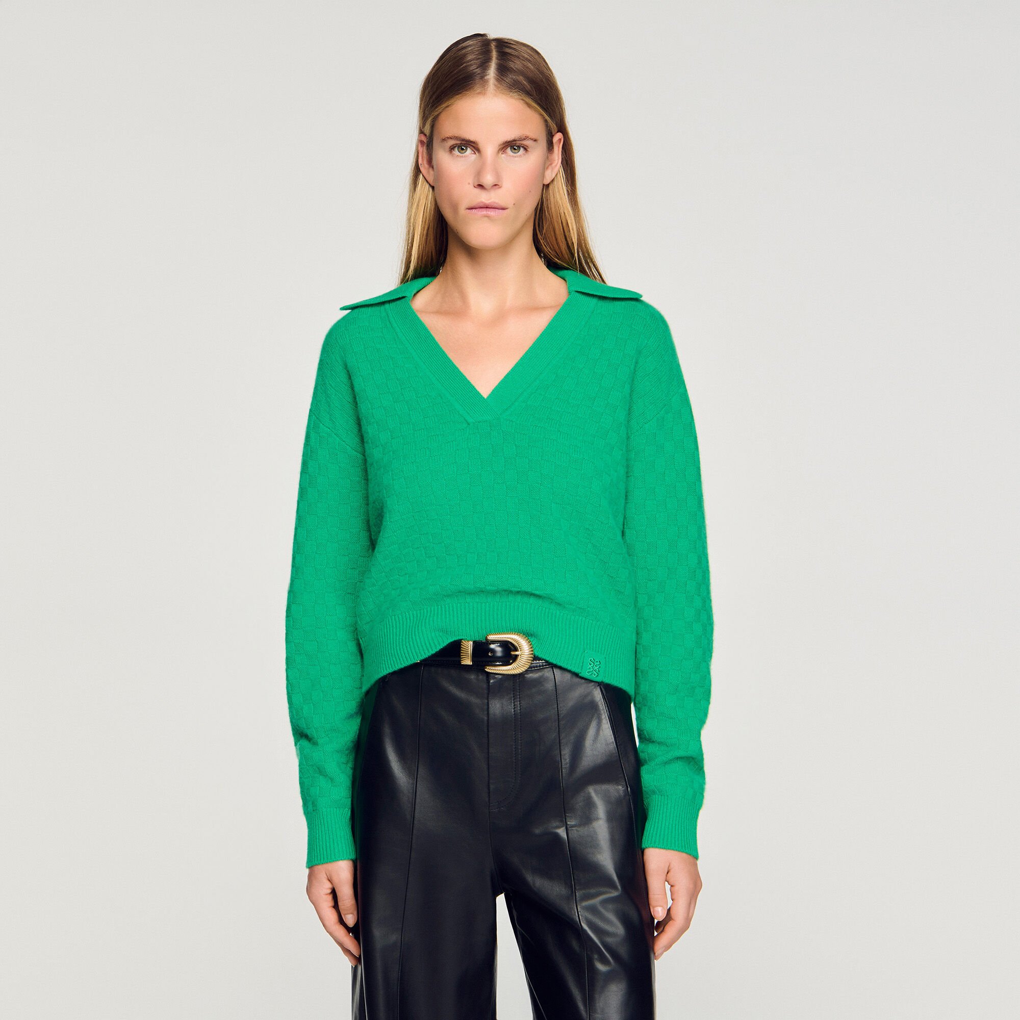 Polo-neck sweater