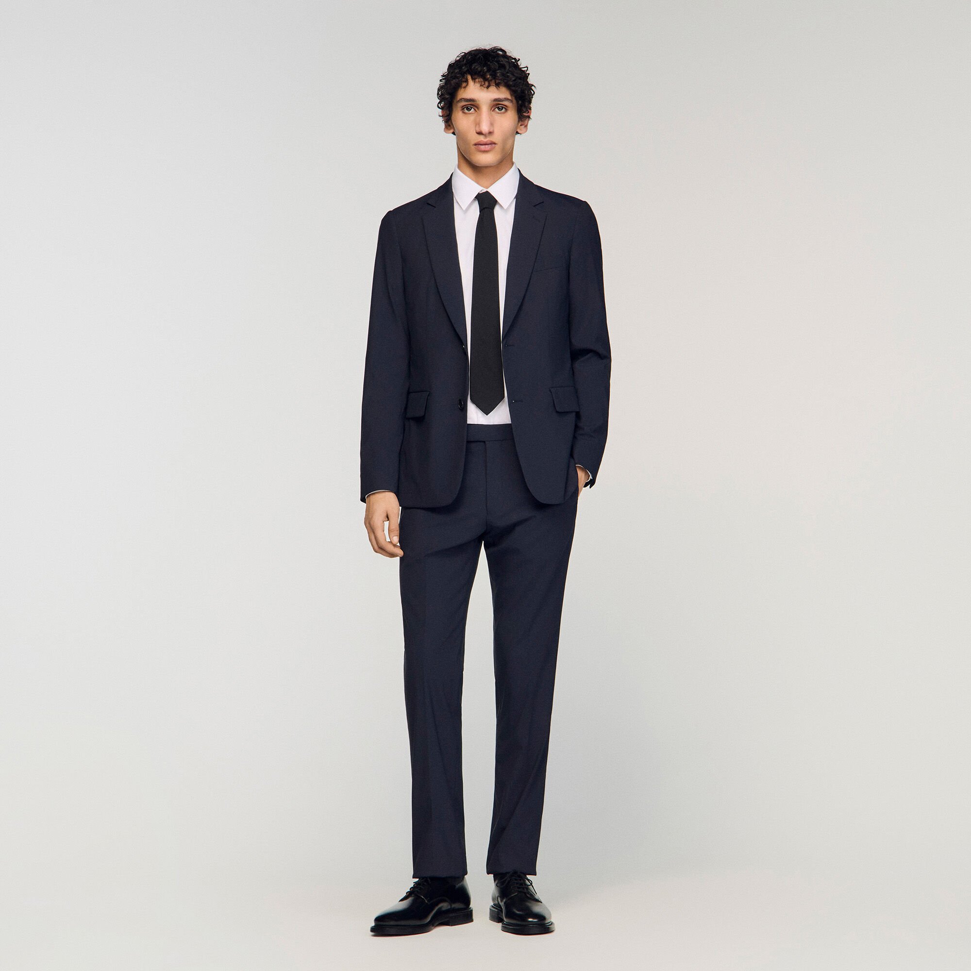 Wool suit trousers