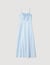 Satin-effect maxi dress