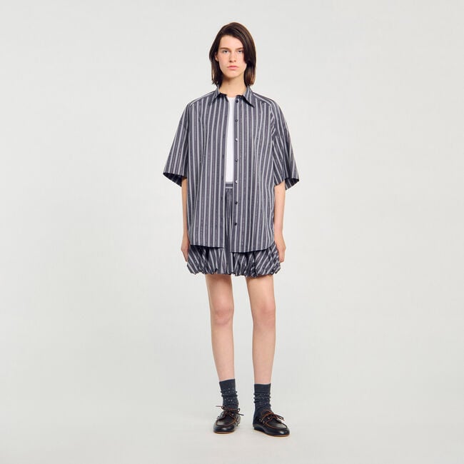 Oversized striped rhinestone